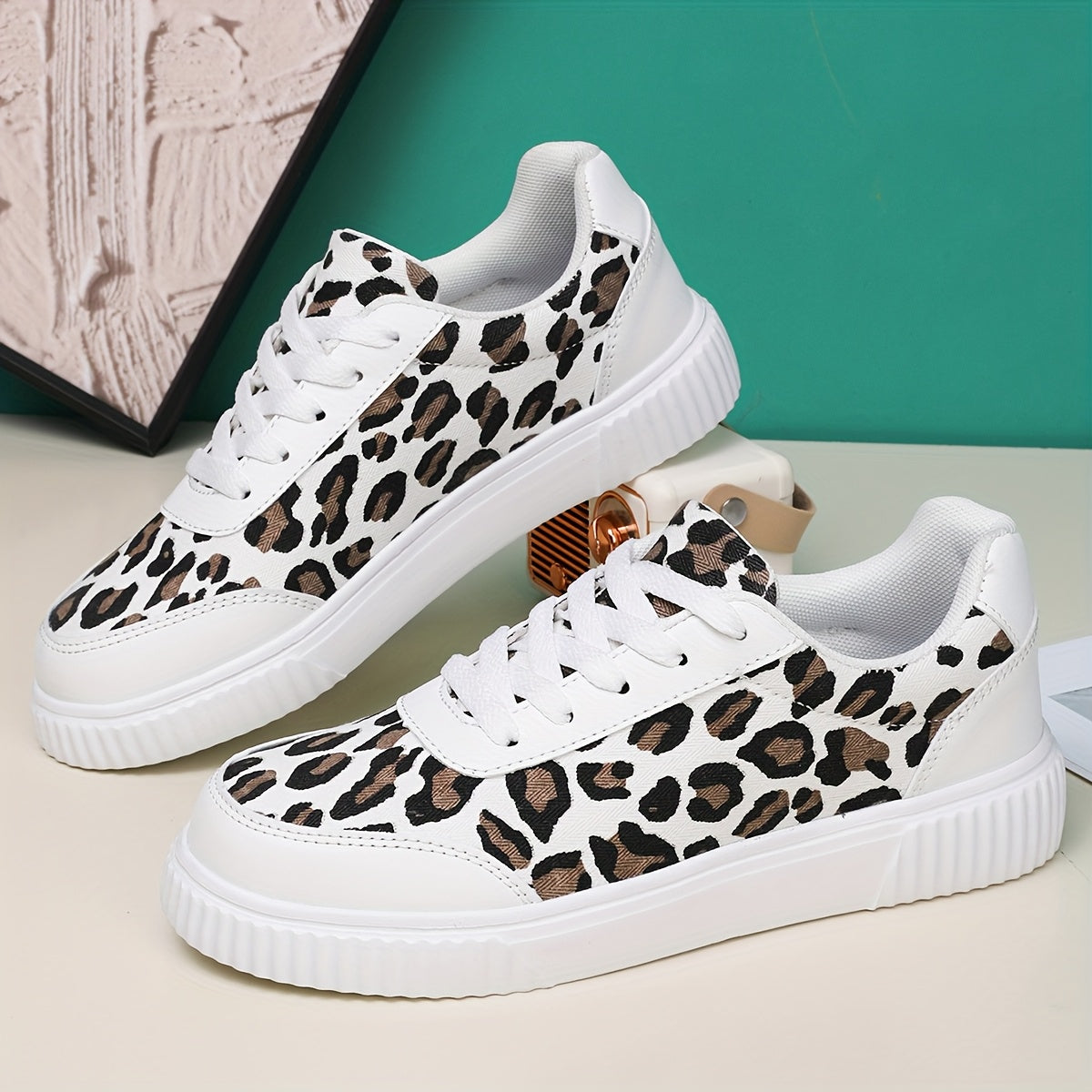 Scarpe da Donna Leggere con Piattaforma e Stampa Animalier | Sneakers Anima TIAMUSE Sneakers