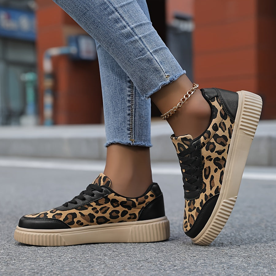 Scarpe da Donna Leggere con Piattaforma e Stampa Animalier | Sneakers Anima TIAMUSE Sneakers