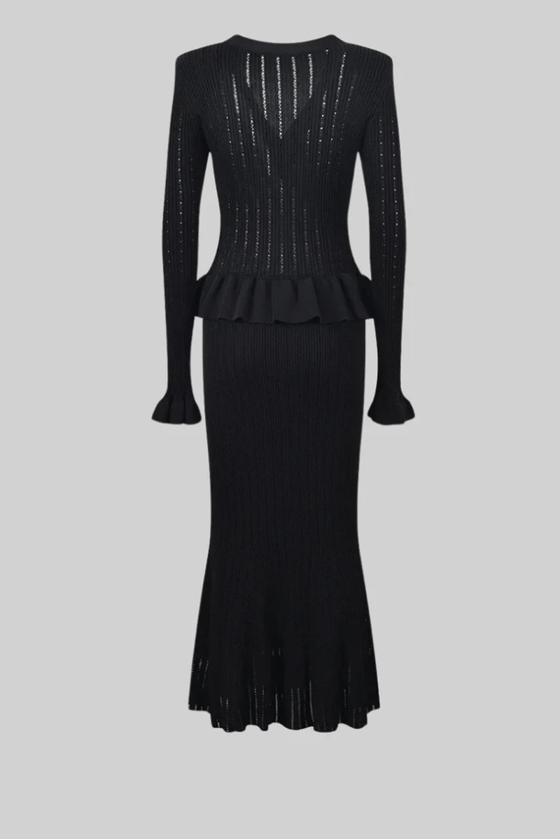 Set Maglia Donna Gisella | Completo Due Pezzi alla Moda con Scollo a V TIAMUSE Set Due Pezzi