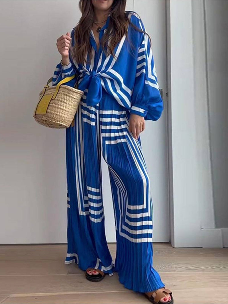 Set Pantaloni Plissettati Teresa | Eleganza Estiva per Cene e Passeggiate TIAMUSE Pants Women