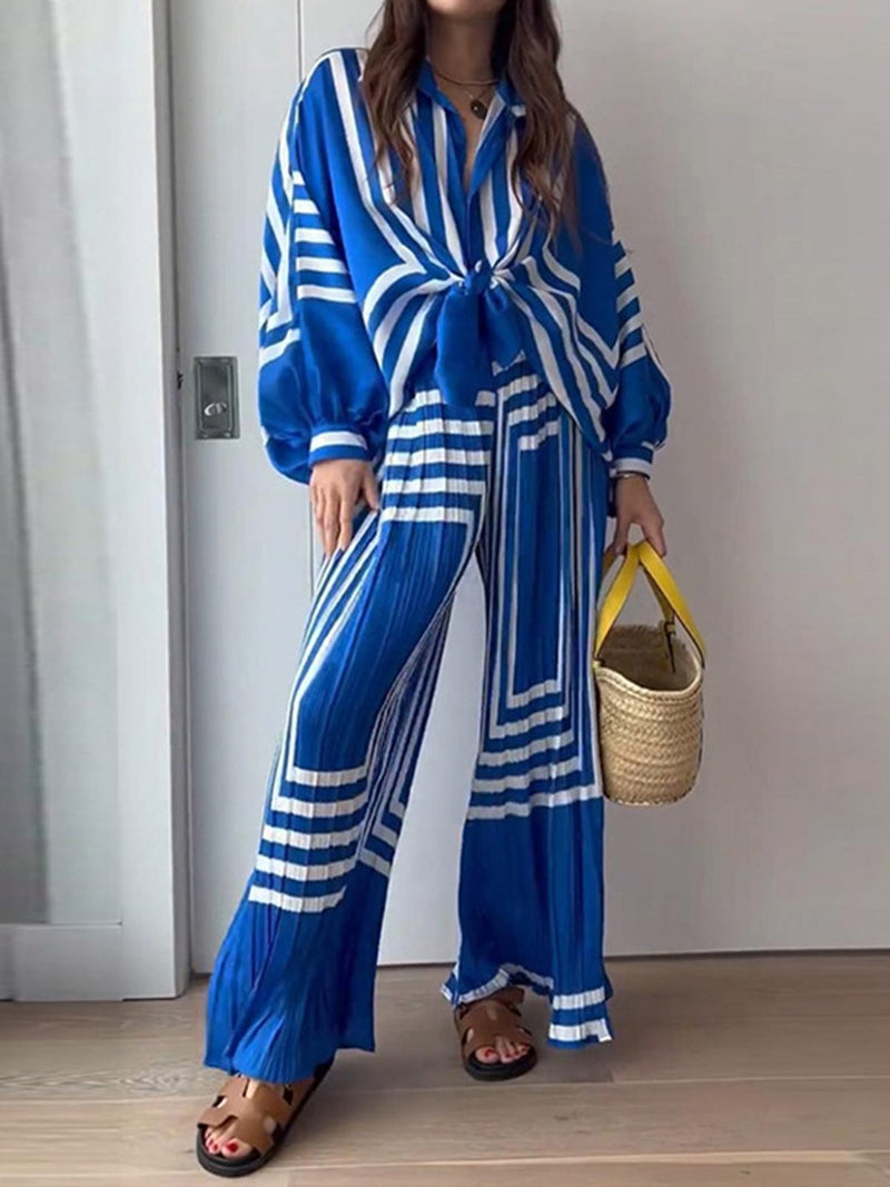 Set Pantaloni Plissettati Teresa | Eleganza Estiva per Cene e Passeggiate TIAMUSE Pants Women