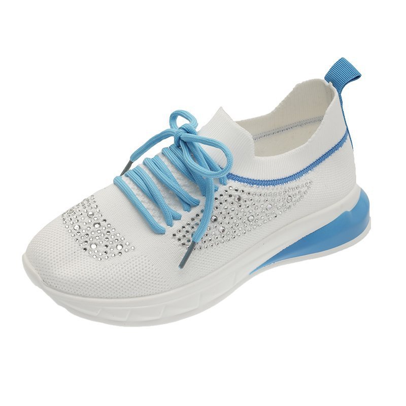 Sneakers Bianche Estive Traspiranti da Passeggio con Strass per Donna TIAMUSE Dresses