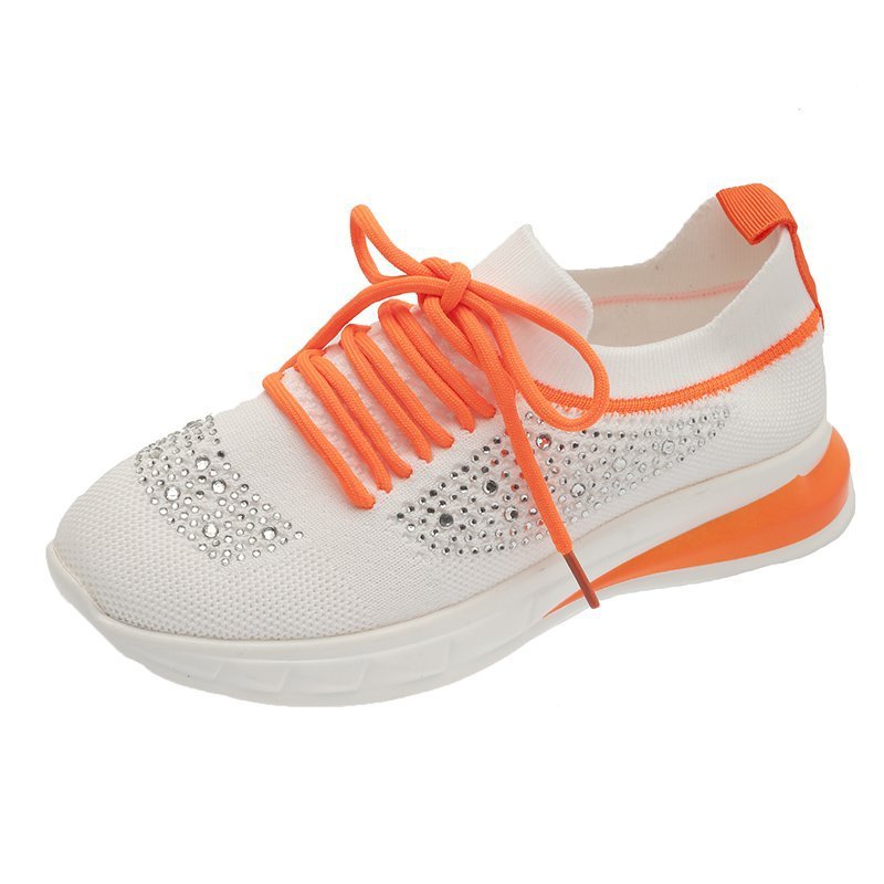 Sneakers Bianche Estive Traspiranti da Passeggio con Strass per Donna TIAMUSE Dresses