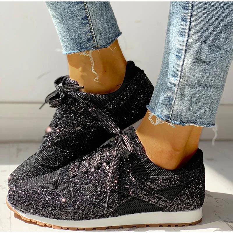 Sneakers Scintillanti da Donna con Paillettes | Emery – Scarpe Comode alla Moda TIAMUSE Scarpe