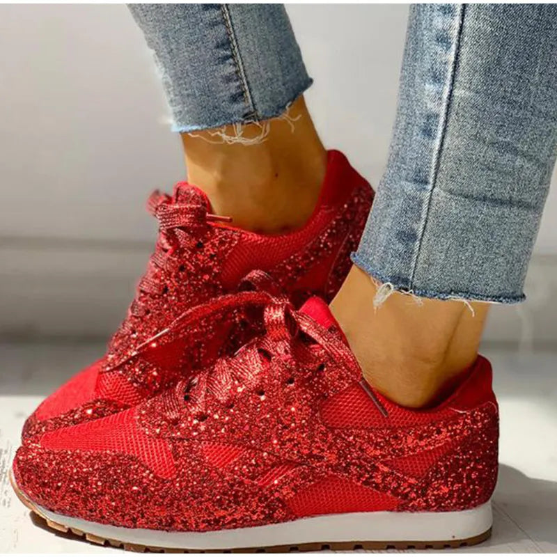 Sneakers Scintillanti da Donna con Paillettes | Emery – Scarpe Comode alla Moda TIAMUSE Scarpe