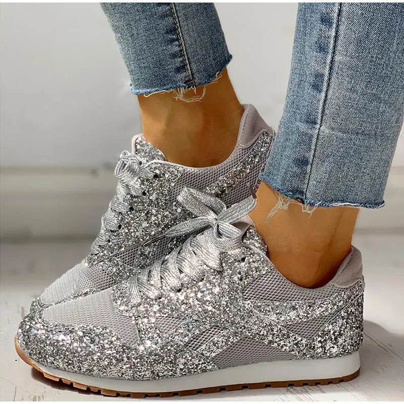 Sneakers Scintillanti da Donna con Paillettes | Emery – Scarpe Comode alla Moda TIAMUSE Scarpe