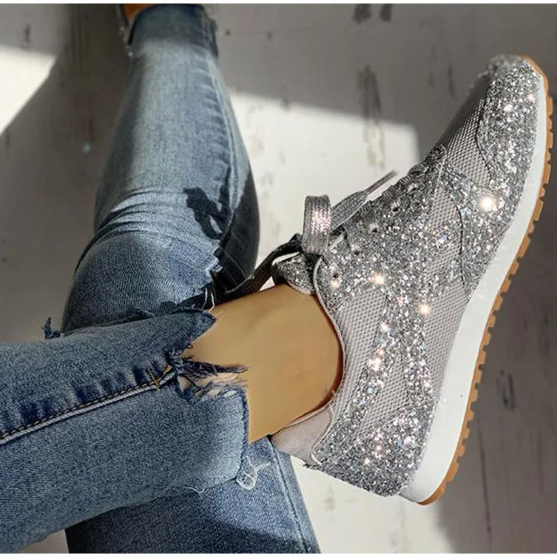 Sneakers Scintillanti da Donna con Paillettes | Emery – Scarpe Comode alla Moda TIAMUSE Scarpe