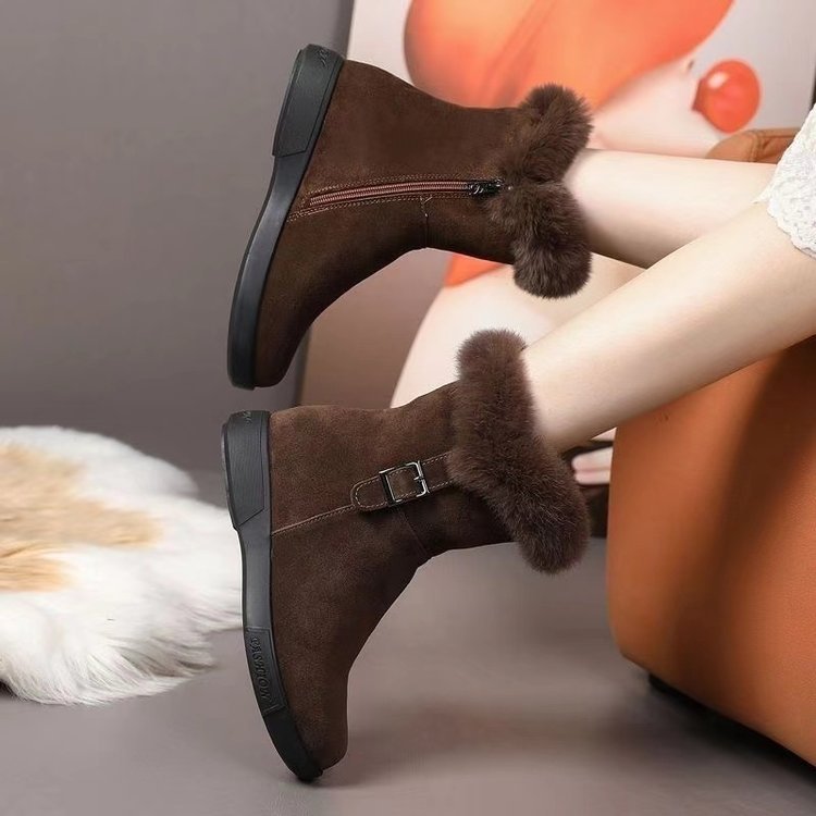 Stivaletti Donna Invernali con Pelliccia | Scarpe Calde Antiscivolo per Look Casual 2025 TIAMUSE Dresses