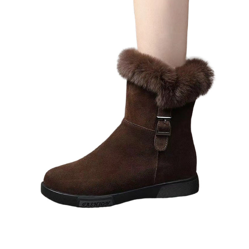 Stivaletti Donna Invernali con Pelliccia | Scarpe Calde Antiscivolo per Look Casual 2025 TIAMUSE Dresses