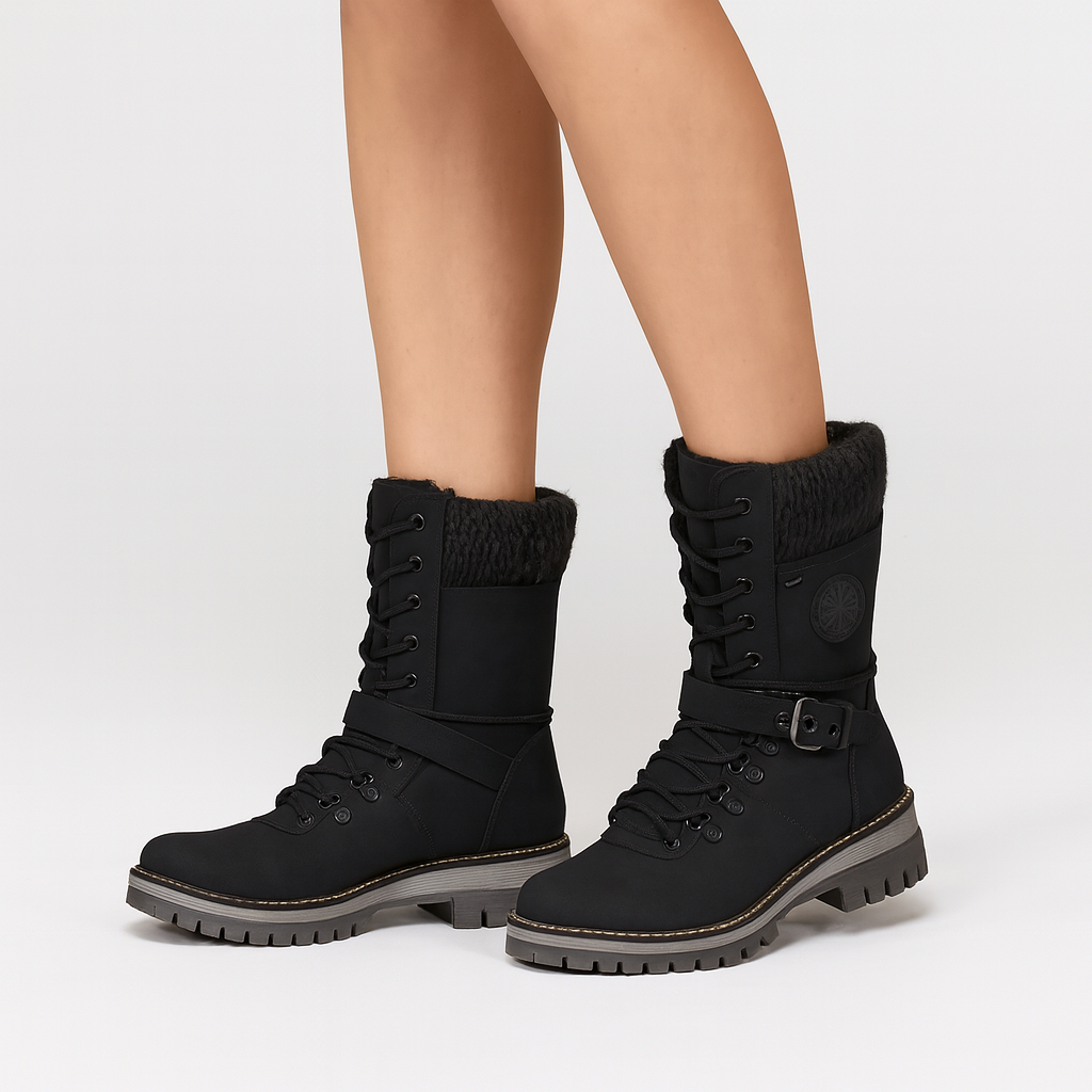 Stivali Invernali da Donna con Fodera Calda e Dettagli in Maglia | Comfort e Stile per l’Autunno-Inverno TIAMUSE Boots