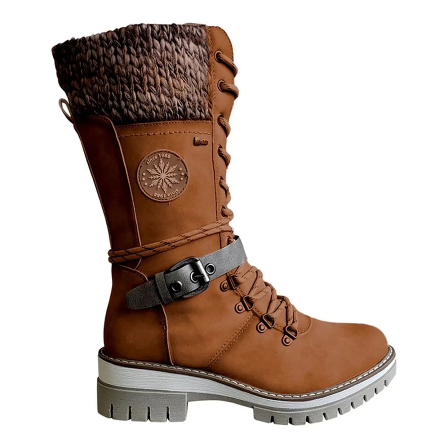 Stivali Invernali da Donna con Fodera Calda e Dettagli in Maglia | Comfort e Stile per l’Autunno-Inverno TIAMUSE Boots