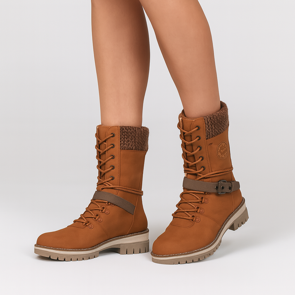 Stivali Invernali da Donna con Fodera Calda e Dettagli in Maglia | Comfort e Stile per l’Autunno-Inverno TIAMUSE Boots