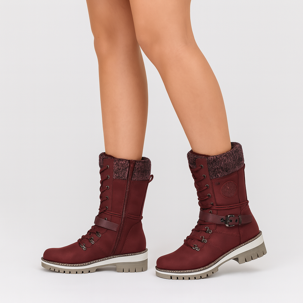 Stivali Invernali da Donna con Fodera Calda e Dettagli in Maglia | Comfort e Stile per l’Autunno-Inverno TIAMUSE Boots