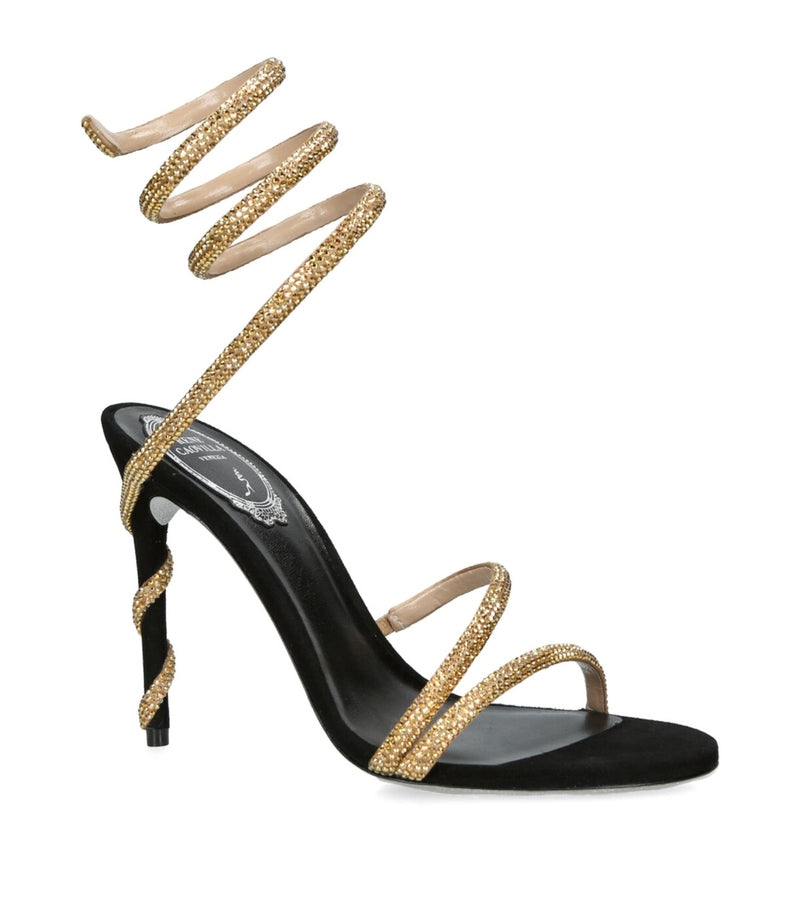 Tacchi Alti Donna con Design Serpente Nero | Sandali Eleganti – Amali TIAMUSE Tacchi