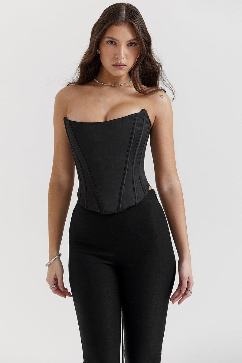 Corsetto Serena da Donna in Rosso | Top Modellante per Appuntamenti e Eventi Eleganti Copy Copy TIAMUSE Corsetto