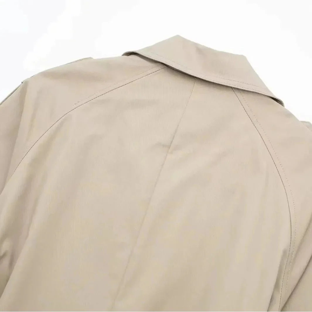 Trench Lungo Donna con Cintura - Cappotto Classico Elegante Primavera Autunno| Marlyn TIAMUSE Outwear