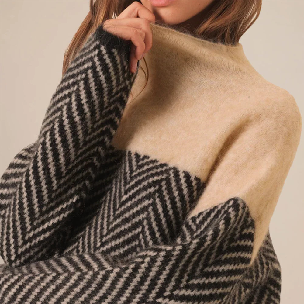 Maglione Elegante Donna a Collo Alto | Perfetto per Autunno e Inverno 2025