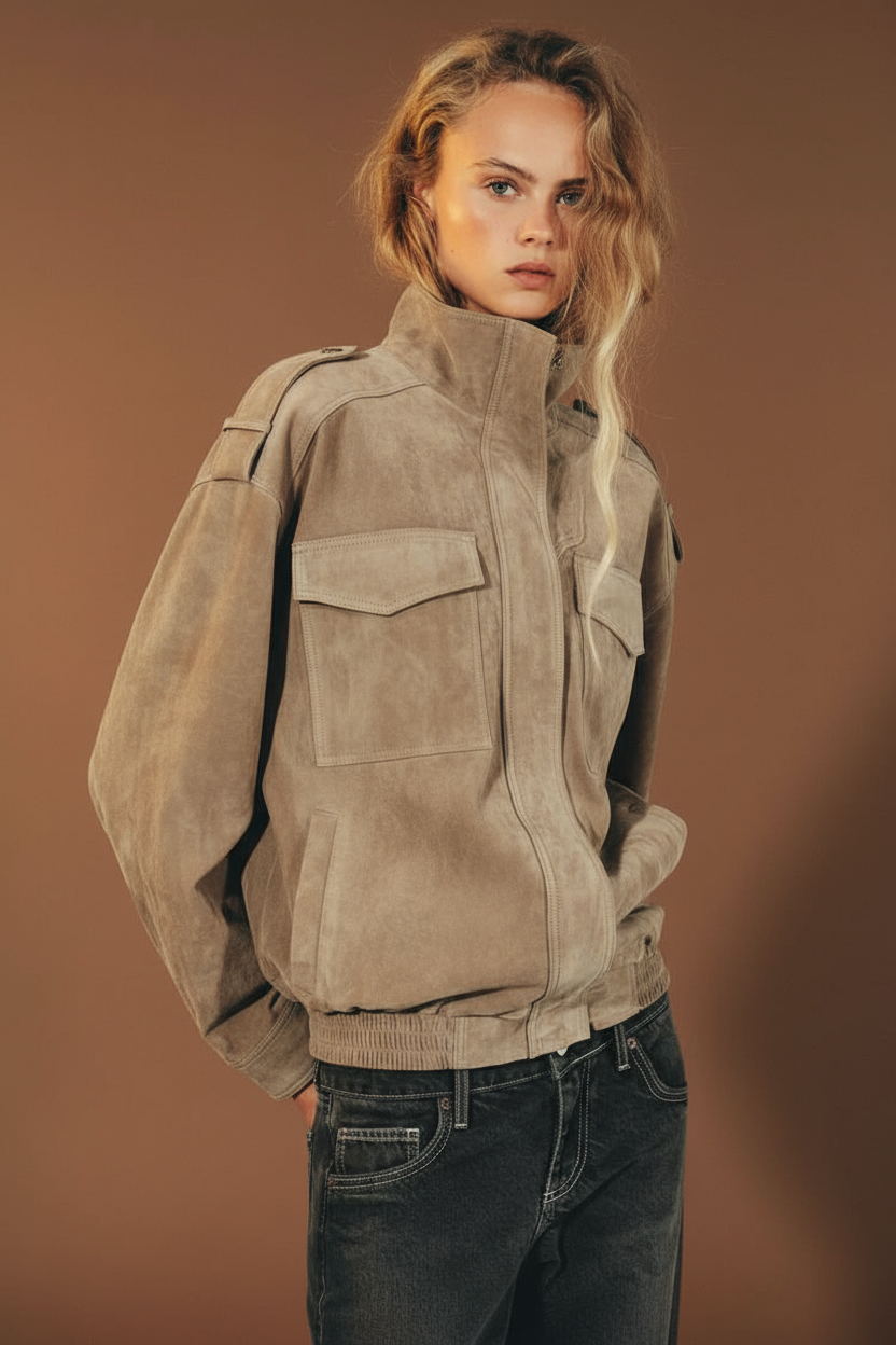 Giacca Donna in Stile Suede | Elegante e Perfetta per l’Autunno Sophia TIAMUSE November