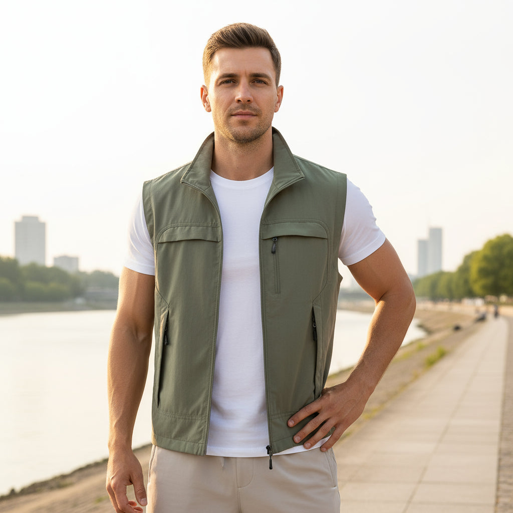 Gilet da allenamento uomo | Traspirante, leggero, ad asciugatura rapida