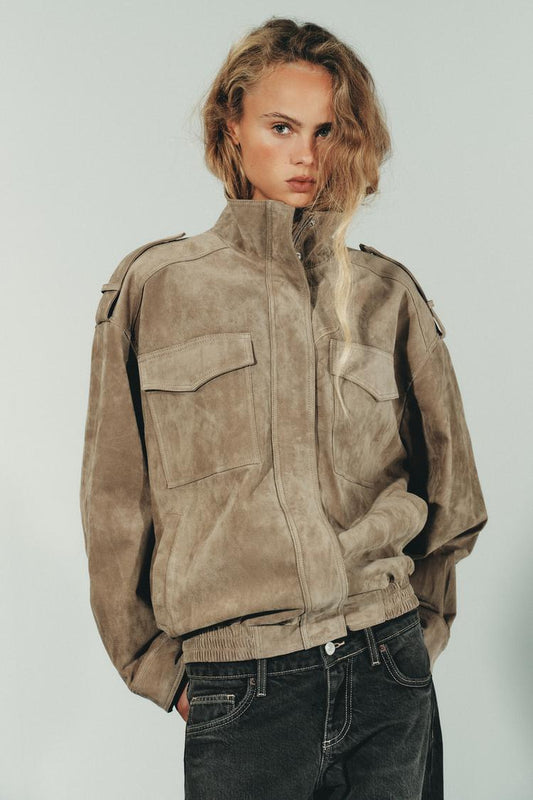 Giacca Donna in Stile Suede | Elegante e Perfetta per l’Autunno Sophia TIAMUSE November