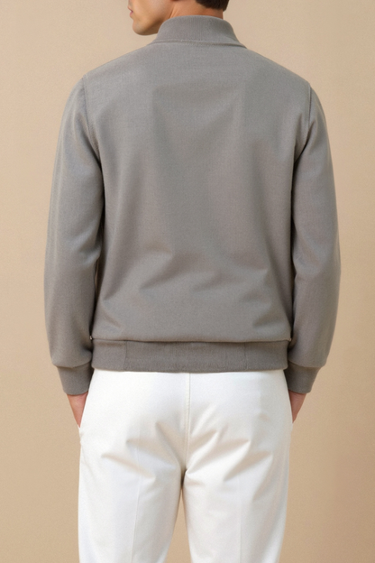 Bomber Uomo Grigio e Nero Senza Tempo | Urban Elegance