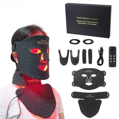 Maschera Facciale Pro a LED e Infrarossi per Fototerapia