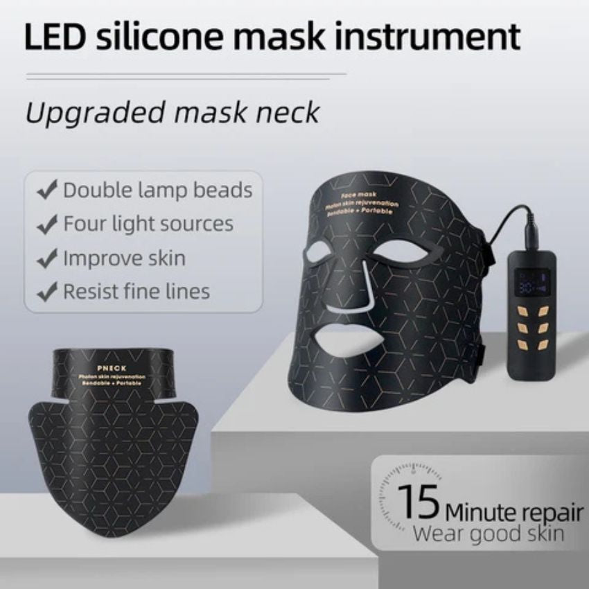 Maschera Facciale Pro a LED e Infrarossi per Fototerapia