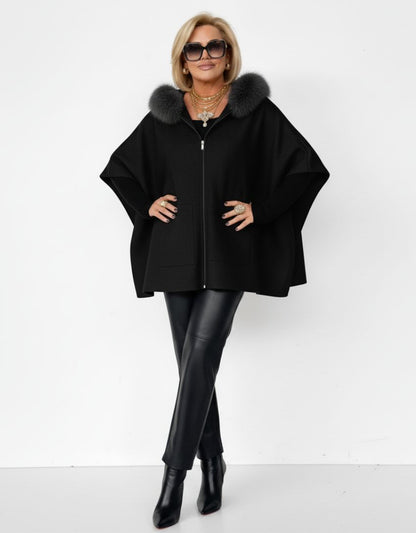 Veste pour femme avec col en fourrure | Tendance mode pour l'automne et l'hiver