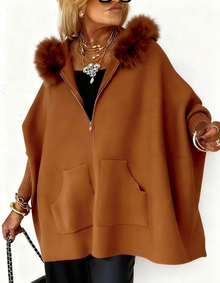 Veste pour femme avec col en fourrure | Tendance mode pour l'automne et l'hiver