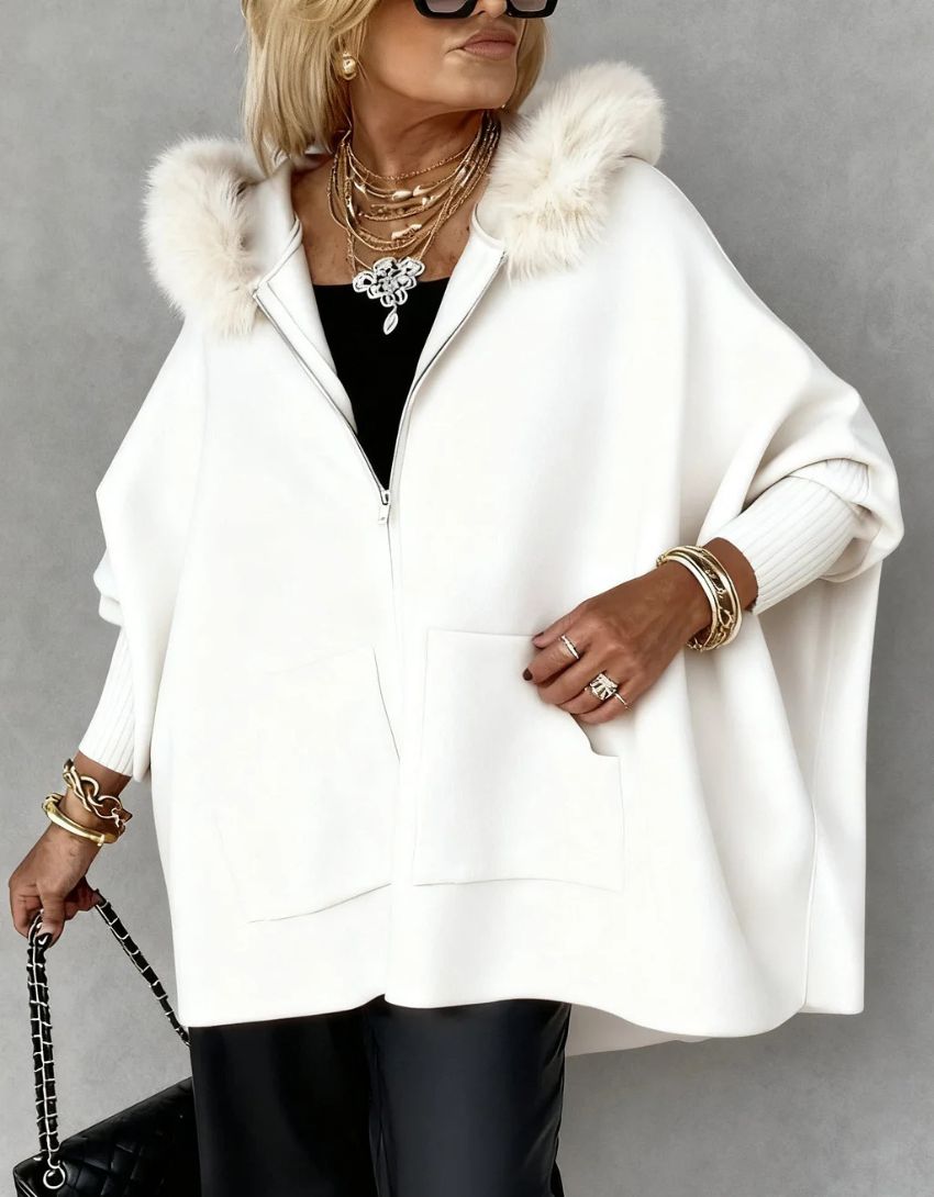 Veste pour femme avec col en fourrure | Tendance mode pour l'automne et l'hiver