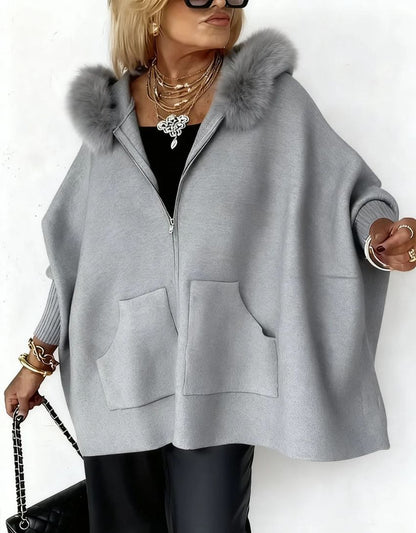 Veste pour femme avec col en fourrure | Tendance mode pour l'automne et l'hiver