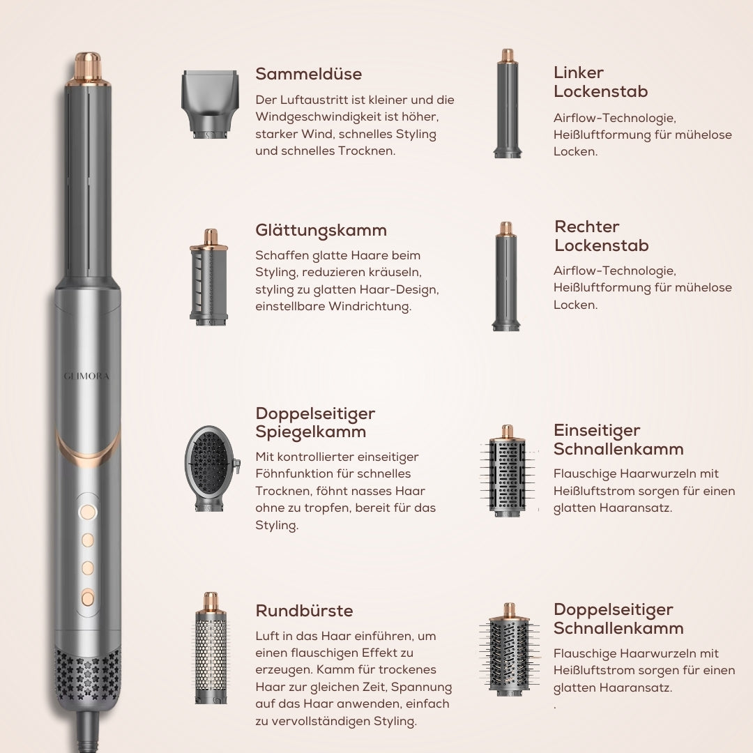 FLOAMMI - Styler per Capelli 8 in 1