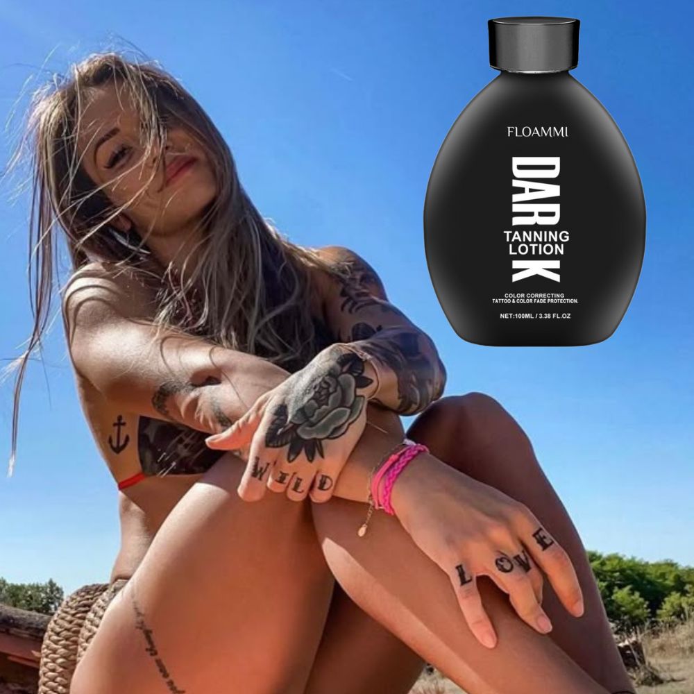 Tattoo Glow Guard – Lozione Abbronzante con Protezione per Tatuaggi FLOAMMI