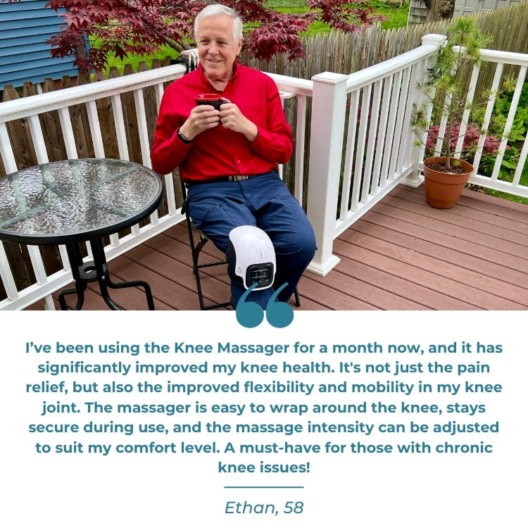 Beheizter Knieschmerzlinderer und Entspannungsmassagegerät | KneeFlow 3-in-1