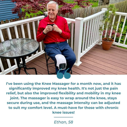 Beheizter Knieschmerzlinderer und Entspannungsmassagegerät | KneeFlow 3-in-1