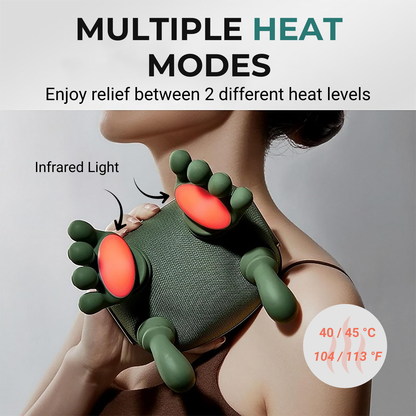 Massaggiatore Portatile con Calore per Collo e Spalle