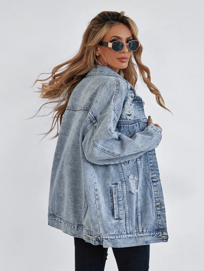 Giacca in Denim Lavato Essenziale Donna 2025 | Stile Classico e Versatile