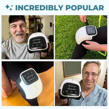 Beheizter Knieschmerzlinderer und Entspannungsmassagegerät | KneeFlow 3-in-1