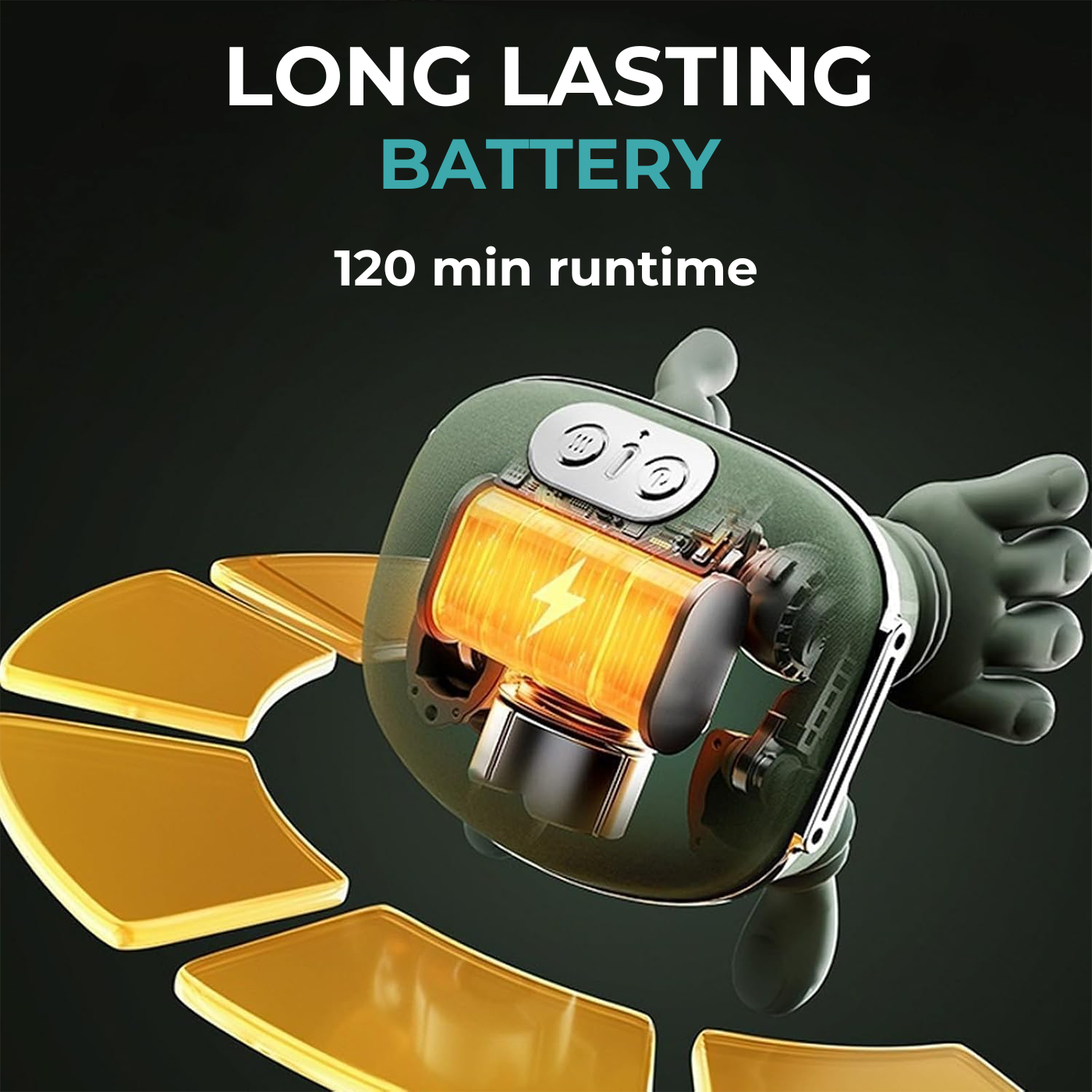 Massaggiatore Portatile con Calore per Collo e Spalle