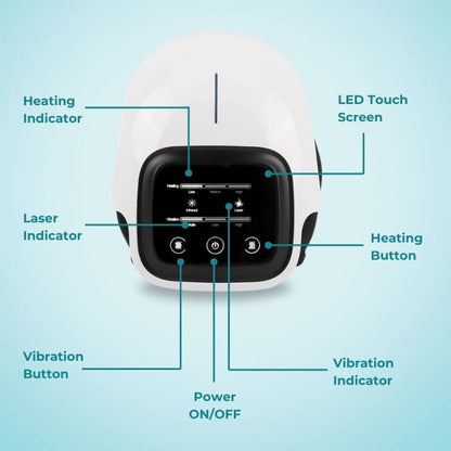 Beheizter Knieschmerzlinderer und Entspannungsmassagegerät | KneeFlow 3-in-1