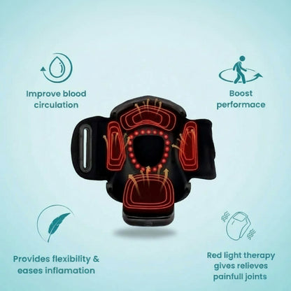 Beheizter Knieschmerzlinderer und Entspannungsmassagegerät | KneeFlow 3-in-1