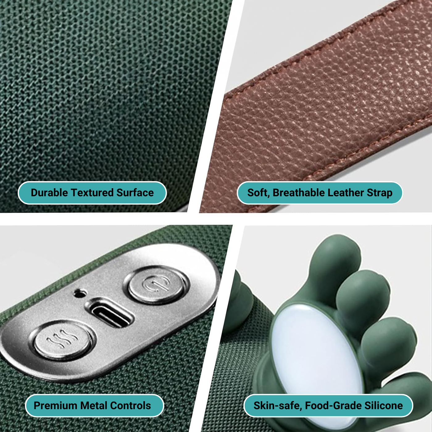 Massaggiatore Portatile con Calore per Collo e Spalle