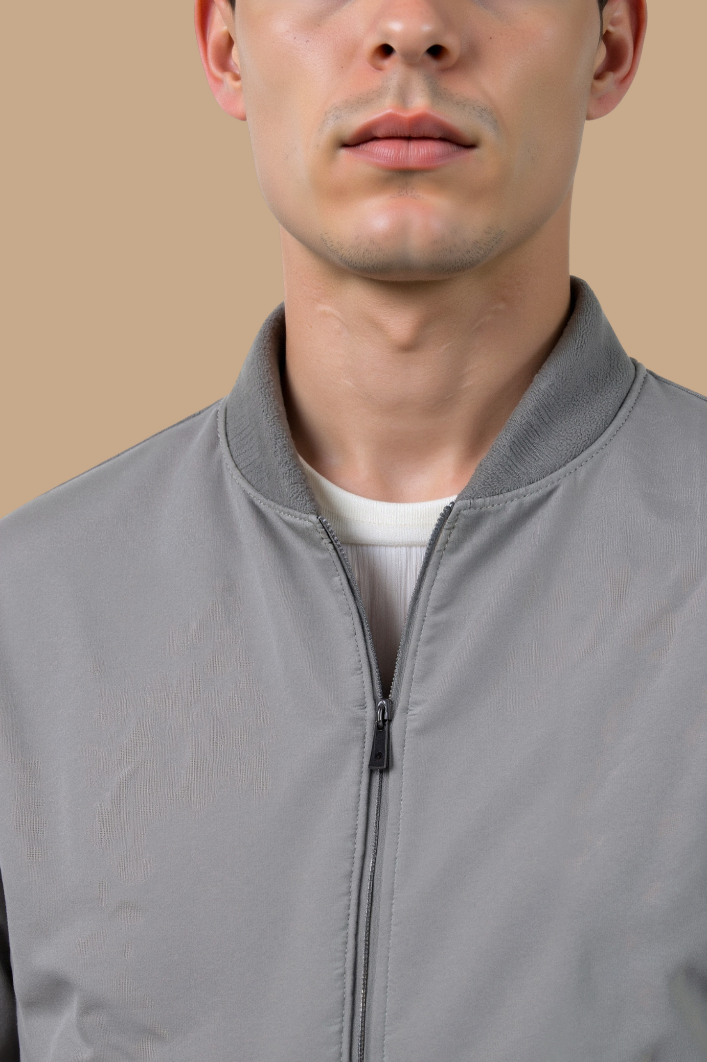 Bomber Uomo Grigio e Nero Senza Tempo | Urban Elegance