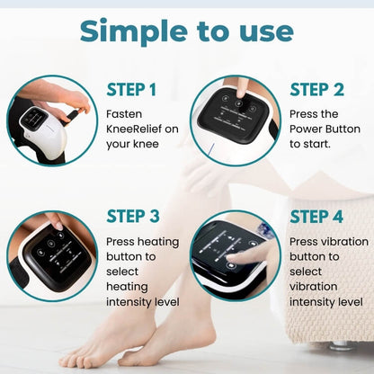 Beheizter Knieschmerzlinderer und Entspannungsmassagegerät | KneeFlow 3-in-1