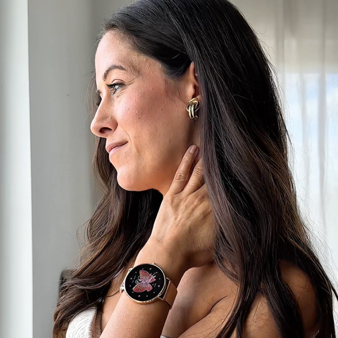 Smartwatch Donna | Monitoraggio Frequenza Cardiaca, Sonno e Passi | Eleganzia
