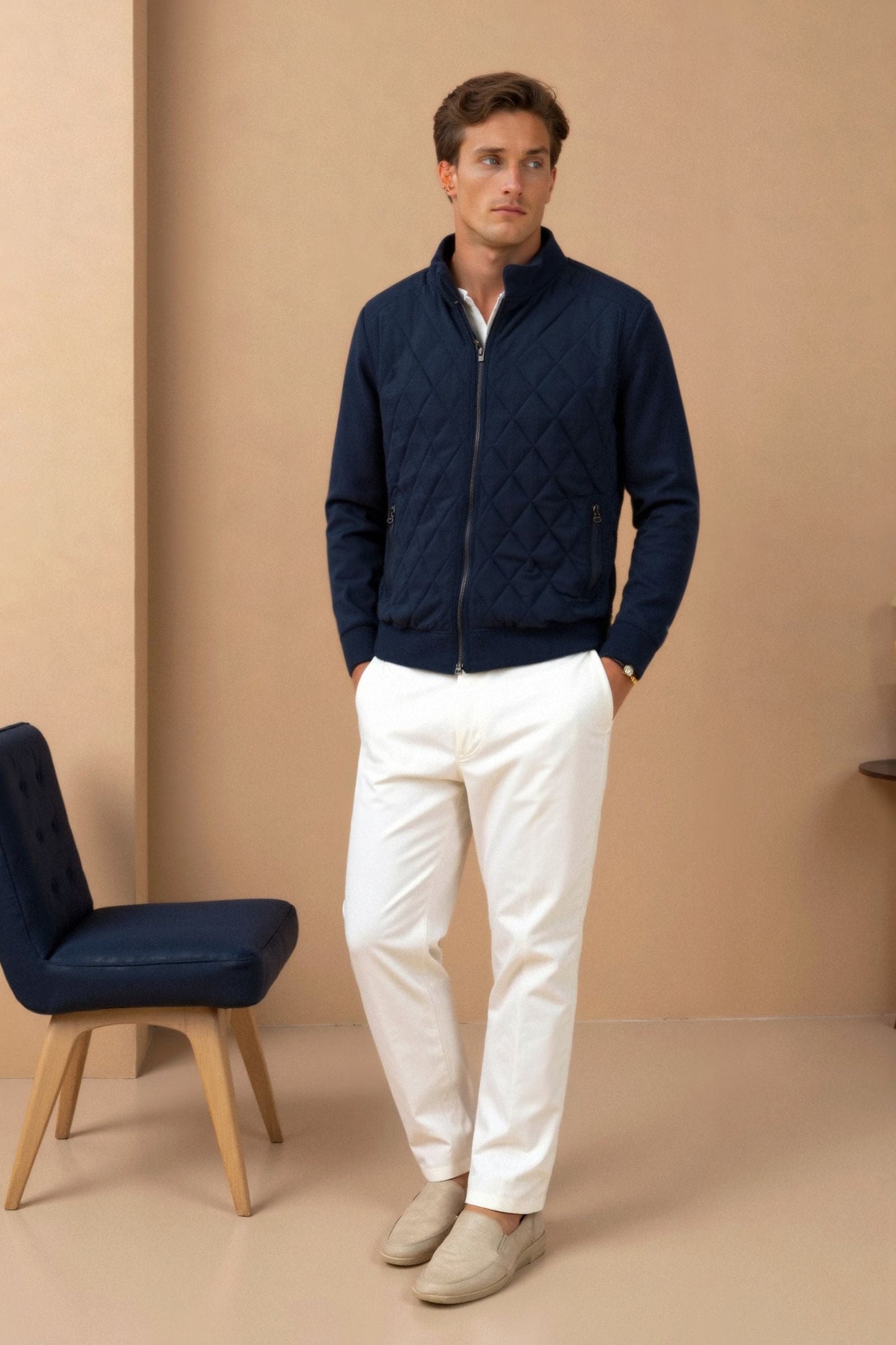 Stile e Comfort in Giacca Trapuntata da Uomo | Leonardo