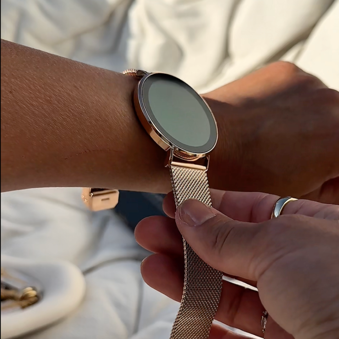 Smartwatch Donna | Monitoraggio Frequenza Cardiaca, Sonno e Passi | Eleganzia