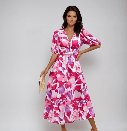 Abito Donna Midi – Lucia | Comodo, Versatile e Ideale per l’Estate TIAMUSE Abito