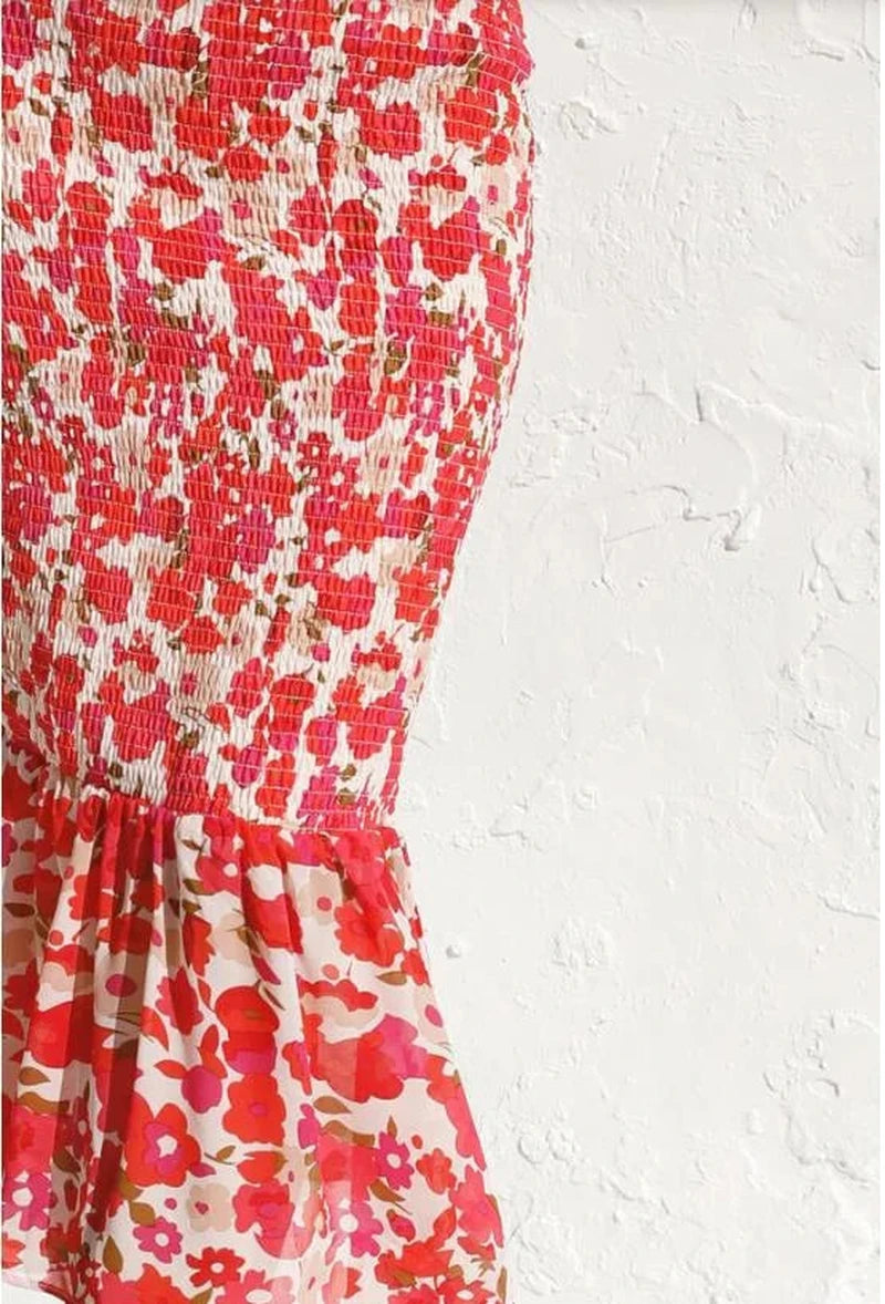 Abito Elegante Rosso – Sofia | Linee Femminili, Tessuto Leggero, Stile Versatile TIAMUSE Abito