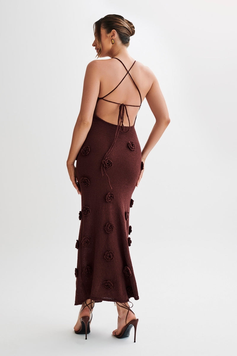 Abito Estivo Lungo Donna con Ricami Floreali | Flora Dream TIAMUSE Abito Vestito